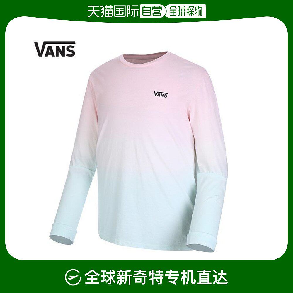 韩国直邮vans 运动t恤 渐变彩虹独角兽印花长袖_vn0a54ldu