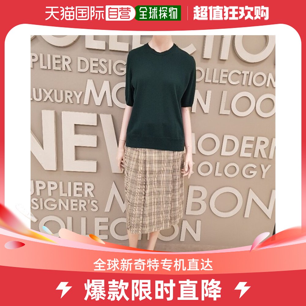 韩国直邮BCBG 毛衣 [BCBGNC13] FINE 短袖 圆领 套头衫 针织衫 TI