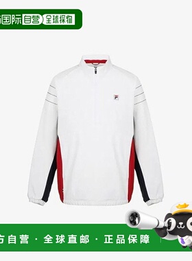 韩国直邮FILA KQC FS2JKG3302X-OWH 网球拼色连帽外套