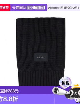韩国直邮Coach蔻驰 女士围巾306219695 CO100427 BLACK