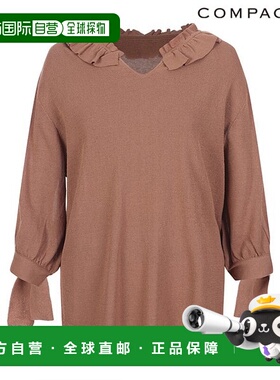 韩国直邮compagna V 领缎带七分袖针织衫_CABF7-WSP610羊毛