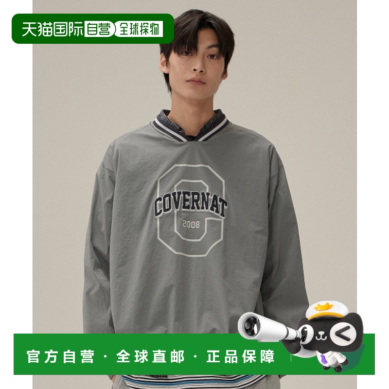 韩国直邮COVERNAT 男士卫衣CO2403CR17GR ARCH BLOCKCORE CREWNEC
