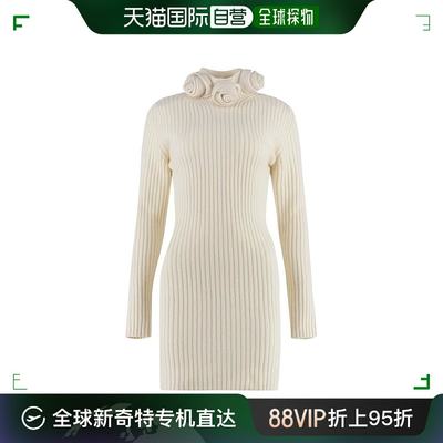 韩国直邮BLUMARINE22FW中长连衣裙女2A269S N0105 Ivory