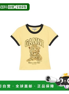 韩国直邮Gani 短袖T恤 T4256372 MELLOW YELLOW DOM