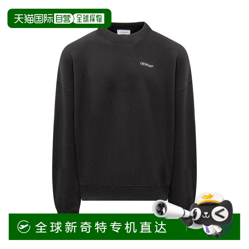 韩国直邮OFF WHITE24FW毛衣男OMBA070F24FLE0011030BLACK CH