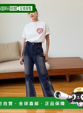 韩国直邮AECA 公用T恤AWCMSSBDTTSST006C0WA AECA LOVE HALF SLEE