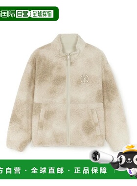 韩国直邮MLB 复古水洗双面毛边拉链上衣（3AFDB0456-50CRS）外套