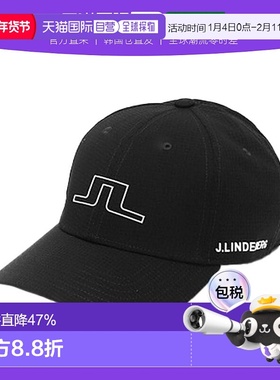 韩国直邮j.lindeberg棒球帽黑色时尚简约百搭日常GMAC06358-9999