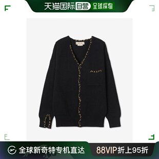 WOOL 韩国直邮MARNI CARD 男士 NECK CDMG0083Q0UFH53300N99 开衫