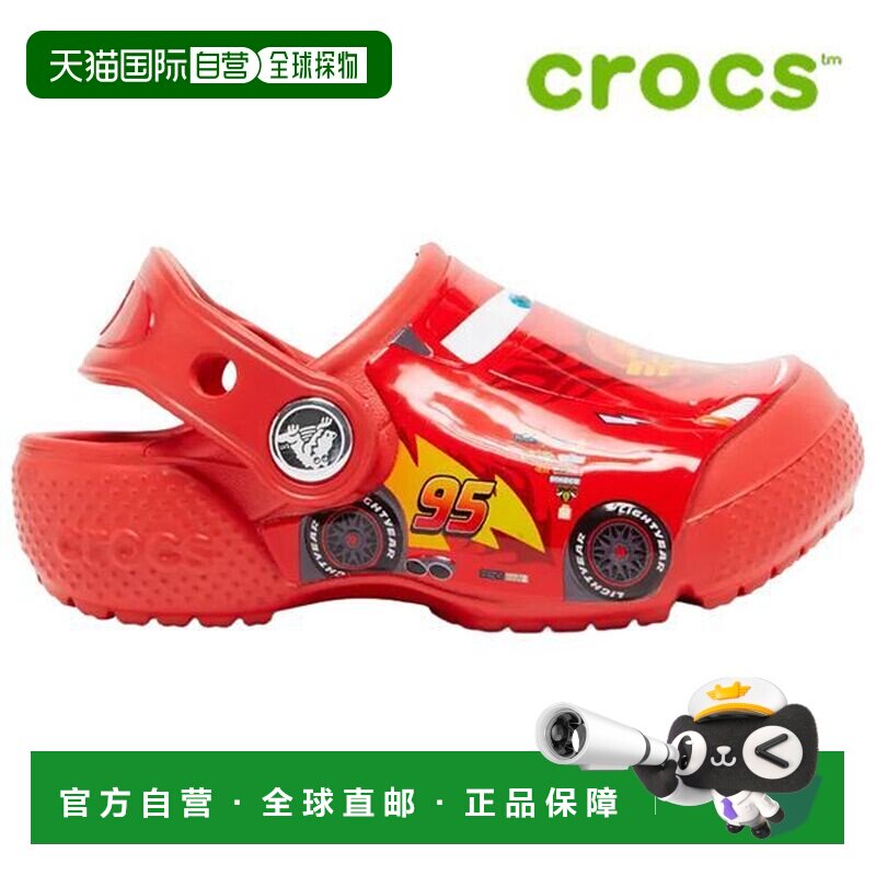韩国直邮crocs 샌들 T4 204116 8C1 Kids Crocs Fun Lab Cars Clog_