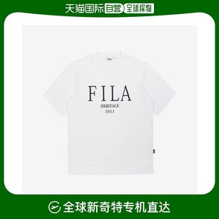 乐天百货店 serif标志loose heritage 韩国直邮Fila 运动T恤