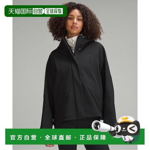 韩国直邮lululemon RepelShell™ Cinch Back 雨衣 - BLK夹克