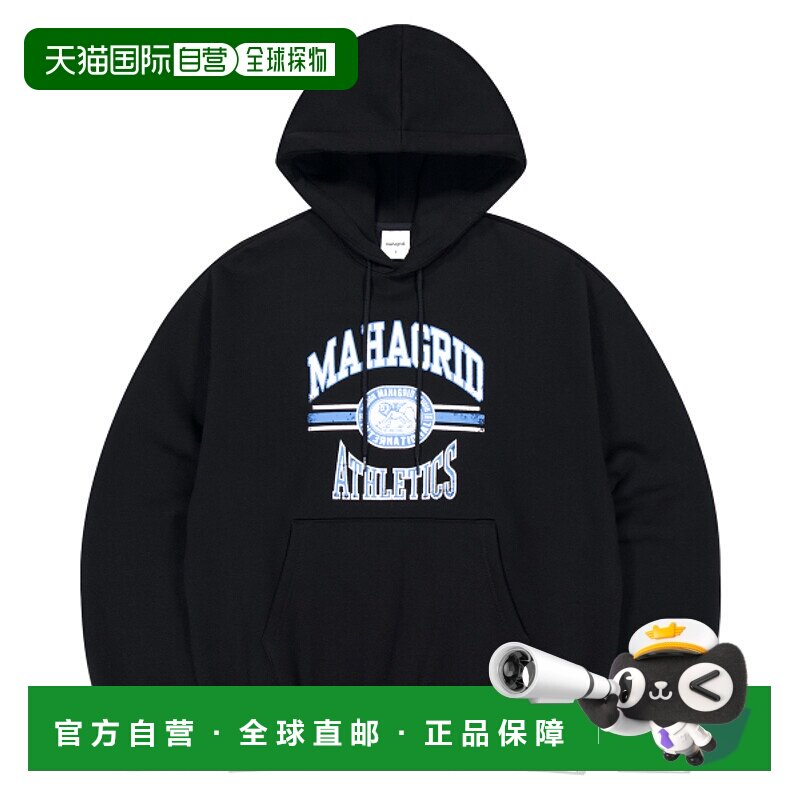 韩国直邮MAHAGRID 男士连帽衫MG2EFMM417ABK LION ATHLETICS HOOD