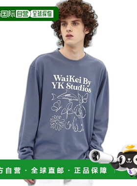 韩国直邮WAIKEI韩国小众设计师狗狗图案时尚日常T恤YK22SSTS01