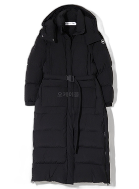 韩国直邮Dior迪奥羽绒服女款黑色长款冬季连帽保暖257M62A2720