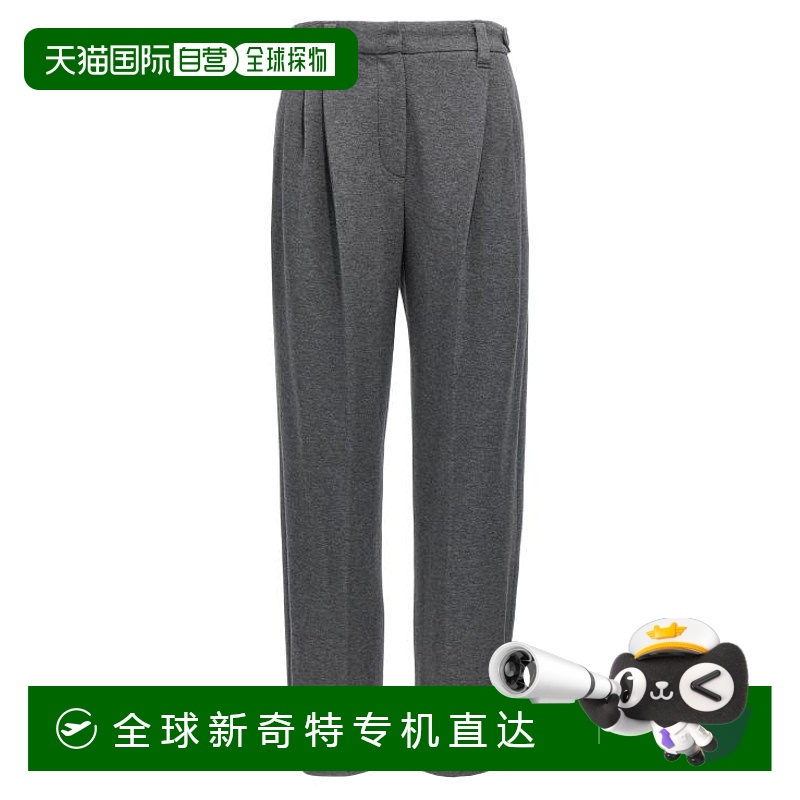 韩国直邮BRUNELLO CUCINELLI25SS直筒裤女MG927P8764C080 Gray