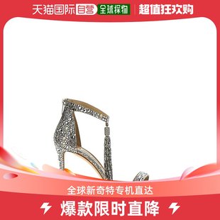 女VINCA95BDABEIGECRYSTALMIXSILVER 韩国直邮JIMMY CHOO24SS凉鞋