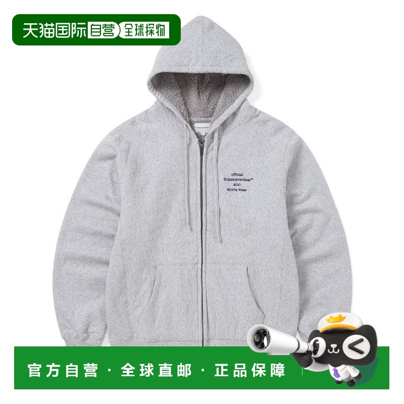 韩国直邮THISISNEVERTHAT 连帽衫Heavy Zip Hoodie Heather GreyT