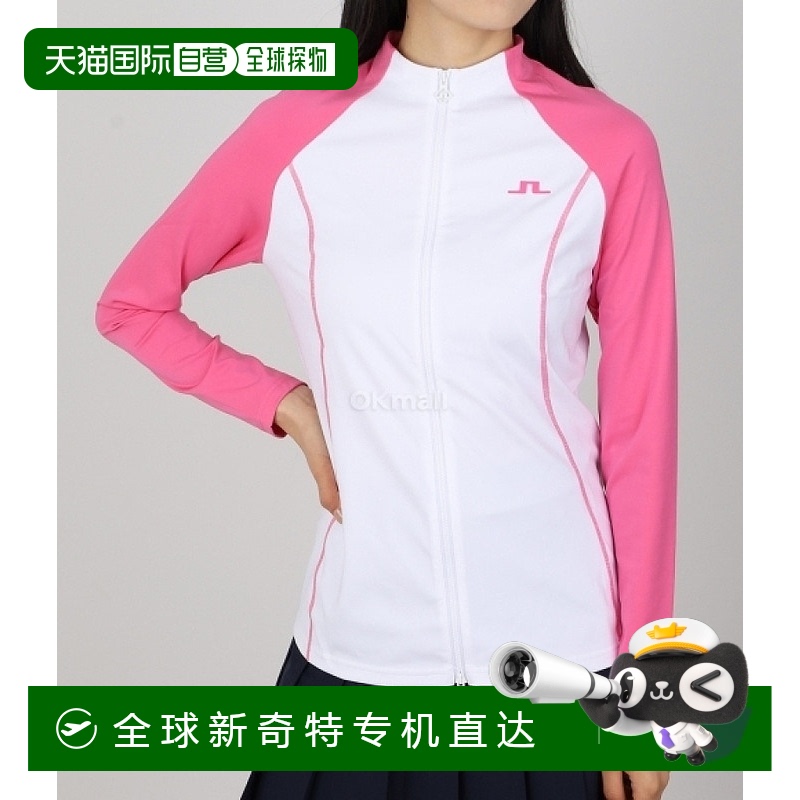 韩国直邮J．Lindeberg金 林德伯格上装T恤男女款白色徽标休闲