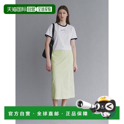 韩国直邮LOEUVRE 女士半身裙 Top-Stitched Color Long Skirt SW4M