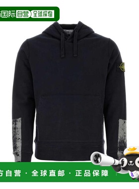 韩国直邮Stone Island 连帽 T 恤 791567461V0020 海军蓝 DOM卫衣