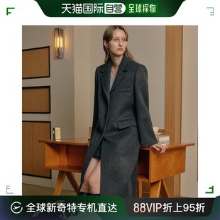 COAT长款 韩国直邮 翻领系 CASHMERE CHARCOAL SINGLE SOY LOOKAST