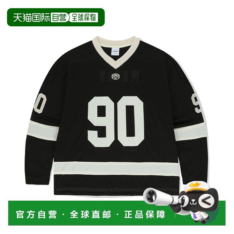韩国直邮MAHAGRID 公用卫衣MG2FSMM558ABK 90 HOCKEY JERSEY BLAC