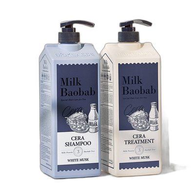 韩国直邮Milk baobab迷珂宝白麝香洗发水保湿温和嫩肤1200ml正品