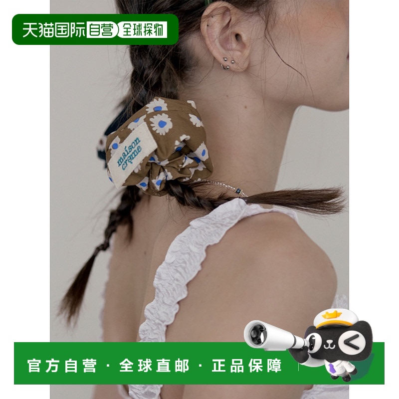 韩国直邮MAISON CRÈME 女士发饰240108 Floral Scrunch _ caramel