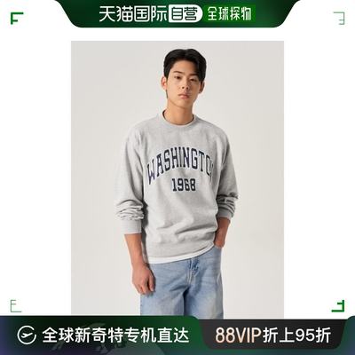 韩国直邮8 Seconds T恤 [CITY] 字母 SWEAT衬衣 灰色 (424241LY33