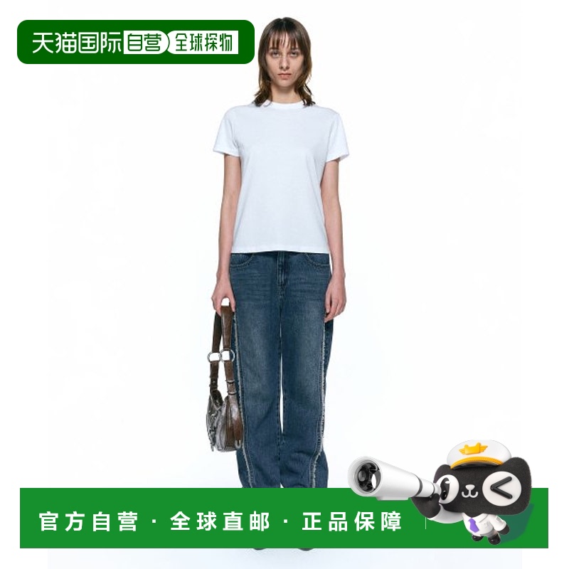 韩国直邮INSILENCE女款街头复古酷帅时髦设计师新款牛仔裤IW2C4PT