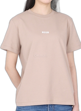 韩国直邮MSGM 纯棉 LOGO 印花短袖T恤男士 3641MDM500 247002 23