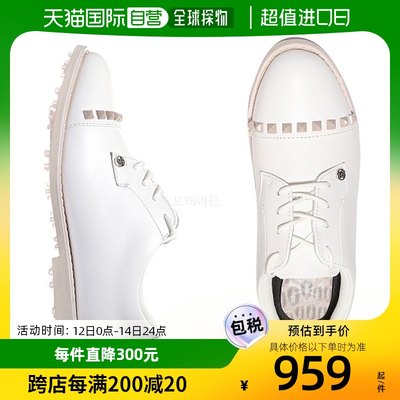 韩国直邮G/Fore高尔夫运动球鞋白色皮革舒适耐磨潮流g4lc0ef05