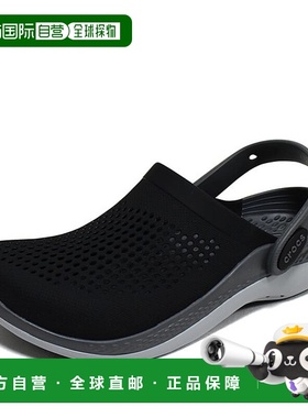 韩国直邮crocs Crocs 女士 LightRide 360 K 木屐凉拖鞋 黑灰色 2