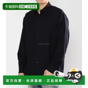 VIYELLA 男士 透气羊毛长袖 深海军蓝色 商务 衬衫 韩国直邮AURALEE