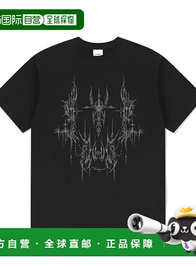 韩国直邮MAHAGRID街头潮牌24年新款美式复古校园休闲T恤MG2EMMT52