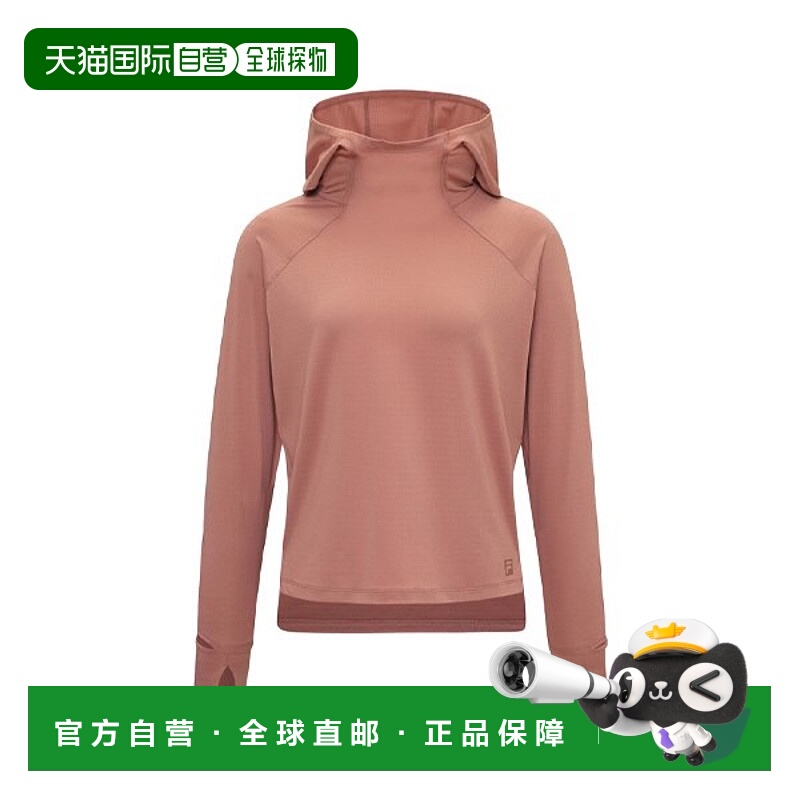 韩国直邮FILA [新款] 惠拉女装 UV 网布连帽长袖 T 恤 FM2FS253RL