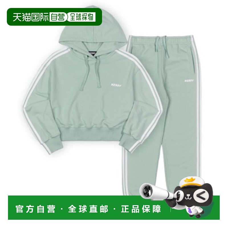 自营 nerdy运动服套装女士连帽宽松舒适简约潮流时尚百搭休闲卫衣