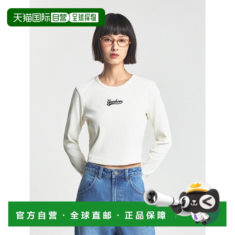 韩国直邮MLB 女士女装T恤3FTSV1044-50CRS高档舒适 时尚简约百搭