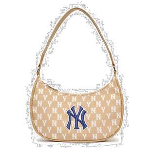 韩国直邮Mlb手提包女款休闲包D.Beige棕色气质个性经典NY标志时尚