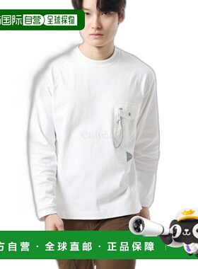 韩国直邮AND WANDER 重型棉质口袋 Ls T - 白色 (5744284166-030)