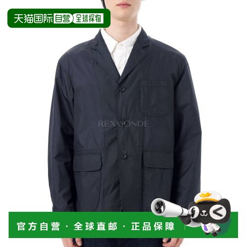 韩国直邮Engineered Garments Loiter 夹克 A - 深海军蓝尼龙微防