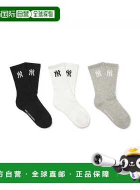 韩国直邮MLB KIDS 儿童袜子(0-16岁)7ASOB034N-50BKS中筒袜