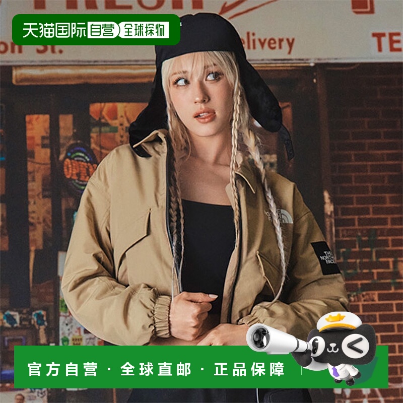 韩国直邮北面THE NORTH FACE 品牌logo刺绣休闲飞行员夹克棉服 男