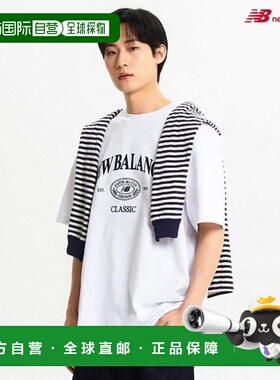 韩国直邮NEW BALANCE 普通传统短袖 T 恤 NBNEE21113 白色