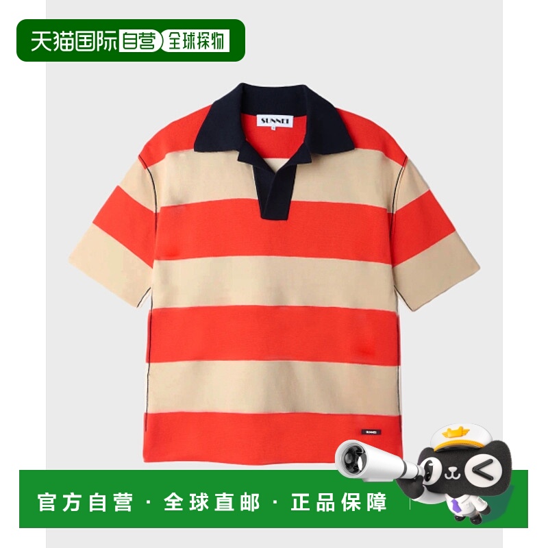 韩国直邮SUNNEI男士T恤SUNM241PRTS028ST纯棉高档时尚百搭 高级感