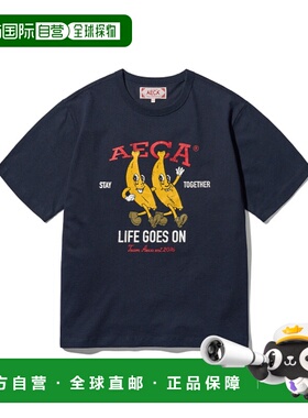 韩国直邮AECA 男士T恤AWCMSSBETTSOV008C0LB STAY TOGETHER HALF