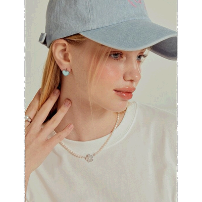 韩国直邮TATIANA 珍珠点点花珍珠项链TATI301738823纯银洛世奇