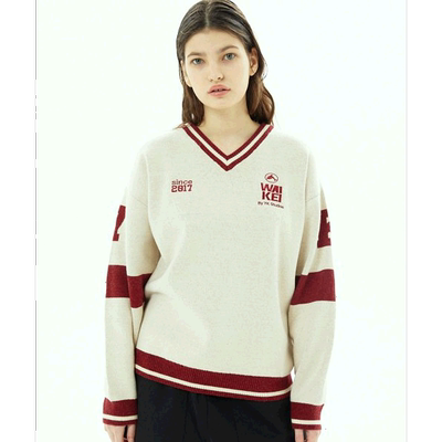 韩国直邮WAIKEI韩国小众设计师狗狗图案时尚日常毛衣YK22WKN02