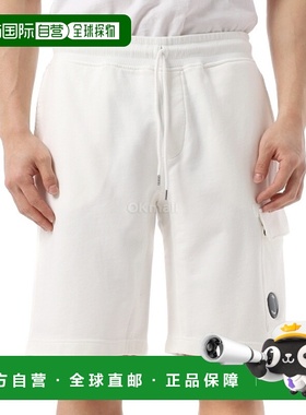 韩国直邮CP COMPANY 棉质斜纹羊毛徽标短裤（18CMSB101A 110044G